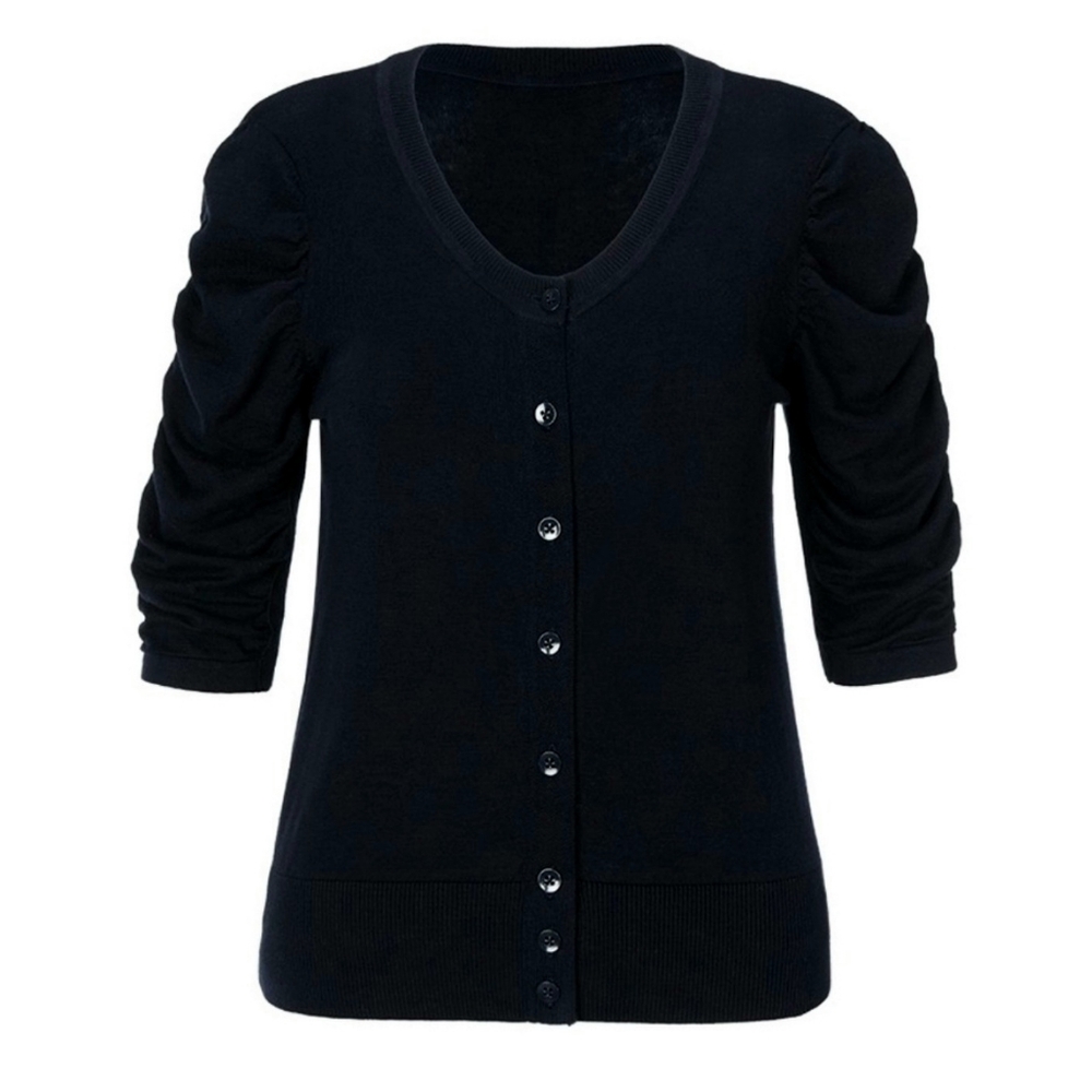 Cabi Core Cardigan in navy